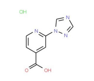2-(1H-1,2,4-triazol-1-yl)pyridine-4-carboxylic acid hydrochloride - chemical structure image