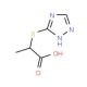 2-(1H-1,2,4-triazol-5-ylsulfanyl)propanoic acid - chemical structure image