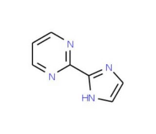 2-(1H-2-Imidazolyl)-pyrimidine (CAS 627910-87-6) - chemical structure image