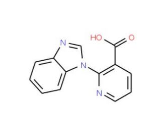 2-(1H-benzimidazol-1-yl)nicotinic acid - chemical structure image