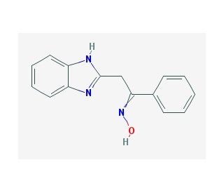 2-(1H-benzimidazol-2-yl)-1-phenylethanone oxime - chemical structure image