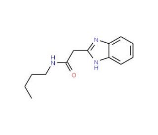 2-(1H-benzimidazol-2-yl)-N-butylacetamide (CAS 91600-55-4) - chemical structure image