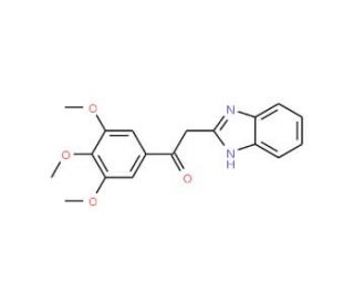 2-(1H-Benzoimidazol-2-yl)-1-(3,4,5-trimethoxy-phenyl)-ethanone - chemical structure image