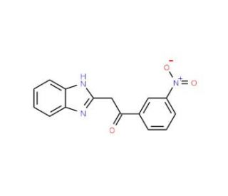 2-(1H-Benzoimidazol-2-yl)-1-(3-nitro-phenyl)-ethanone - chemical structure image