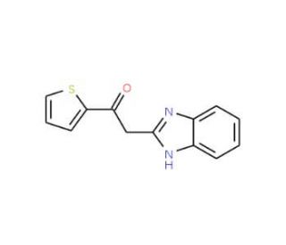 2-(1H-Benzoimidazol-2-yl)-1-thiophen-2-yl-ethanone - chemical structure image