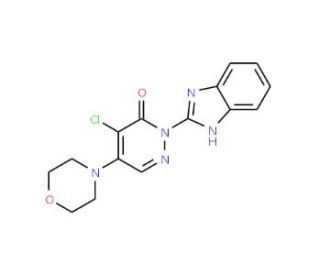 2-(1H-Benzoimidazol-2-yl)-4-chloro-5-morpholin-4-yl-2H-pyridazin-3-one - chemical structure image