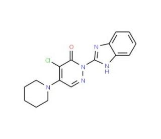2-(1H-Benzoimidazol-2-yl)-4-chloro-5-piperidin-1-yl-2H-pyridazin-3-one - chemical structure image