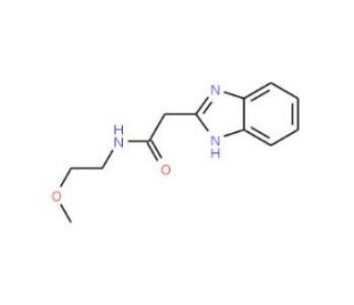 2-(1H-Benzoimidazol-2-yl)-N-(2-methoxy-ethyl)-acetamide - chemical structure image