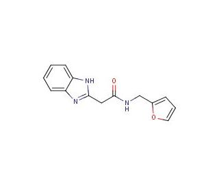 2-(1H-Benzoimidazol-2-yl)-N-furan-2-ylmethyl-acetamide - chemical structure image