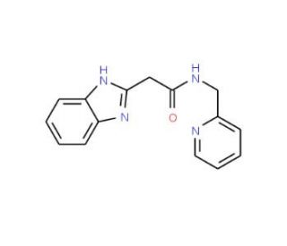 2-(1H-Benzoimidazol-2-yl)-N-pyridin-2-ylmethyl-acetamide - chemical structure image