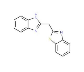2-(1H-Benzoimidazol-2-ylmethyl)-benzothiazole - chemical structure image