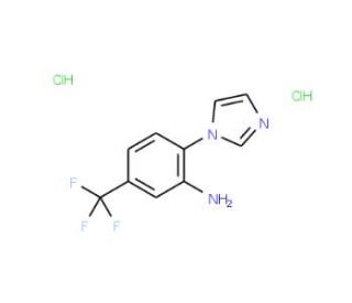 2-(1H-imidazol-1-yl)-5-(trifluoromethyl)aniline dihydrochloride - chemical structure image