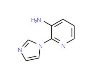 2-(1H-imidazol-1-yl)pyridin-3-amine (CAS 156489-93-9) - chemical structure image
