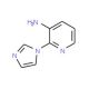 2-(1H-imidazol-1-yl)pyridin-3-amine (CAS 156489-93-9) - chemical structure image