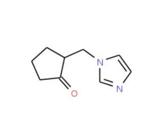 2-(1H-Imidazol-1-ylmethyl)cyclopentanone - chemical structure image