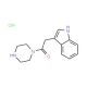 2-(1H-indol-3-yl)-1-(piperazin-1-yl)ethan-1-one hydrochloride - chemical structure image