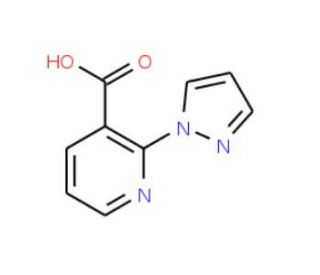 2-(1H-pyrazol-1-yl)nicotinic acid - chemical structure image