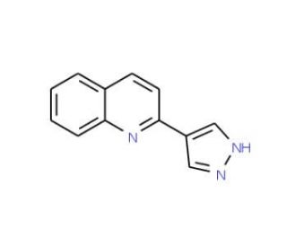 2-(1H-Pyrazol-4-yl)quinoline (CAS 439106-87-3) - chemical structure image