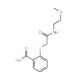 2-({2-[(2-methoxyethyl)amino]-2-oxoethyl}thio)benzoic acid - chemical structure image