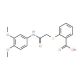 2-({2-[(3,4-dimethoxyphenyl)amino]-2-oxoethyl}thio)benzoic acid - chemical structure image