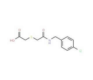 2-({2-[(4-Chlorobenzyl)amino]-2-oxoethyl}sulfanyl)acetic acid - chemical structure image