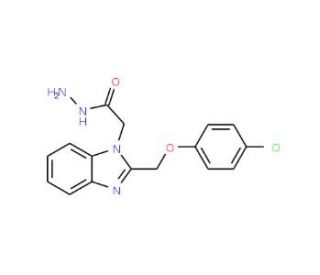 2-{2-[(4-chlorophenoxy)methyl]-1H-benzimidazol-1-yl}acetohydrazide - chemical structure image