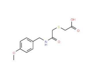 2-({2-[(4-Methoxybenzyl)amino]-2-oxoethyl}sulfanyl)acetic acid - chemical structure image