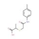 2-({2-[(4-methylphenyl)amino]-2-oxoethyl}thio)propanoic acid - chemical structure image