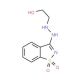 2-[2-(1,1-dioxido-1,2-benzisothiazol-3-yl)hydrazino]ethanol - chemical structure image
