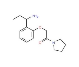 2-[2-(1-aminopropyl)phenoxy]-1-(pyrrolidin-1-yl)ethan-1-one - chemical structure image