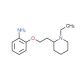 2-[2-(1-Ethyl-piperidin-2-yl)-ethoxy]-phenylamine - chemical structure image
