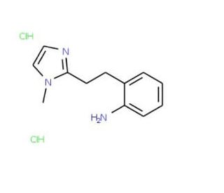 {2-[2-(1-Methyl-1H-imidazol-2-yl)ethyl]phenyl}-amine dihydrochloride - chemical structure image