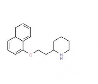 2-[2-(1-Naphthyloxy)ethyl]piperidine - chemical structure image