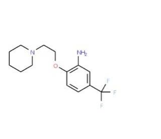2-[2-(1-Piperidinyl)ethoxy]-5-(trifluoromethyl)-aniline - chemical structure image