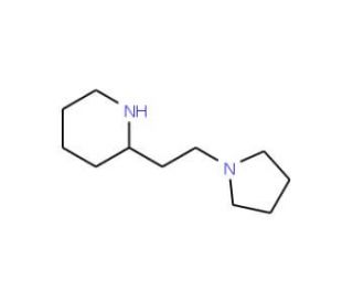 2-[2-(1-Pyrrolidinyl)ethyl]piperidine (CAS 25082-00-2) - chemical structure image