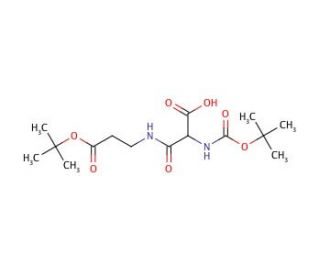 2,2,13,13-Tetramethyl-4,7,11-trioxo-3,12-dioxa-5,8-diazatetradecane-6-carboxylic Acid (CAS 1076199-43-3) - chemical structure