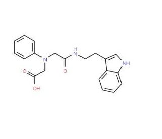 [(2-{[2-(1H-Indol-3-yl)ethyl]amino}-2-oxoethyl)-(phenyl)amino]acetic acid - chemical structure image