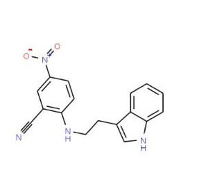 2-{[2-(1H-Indol-3-yl)ethyl]amino}-5-nitrobenzonitrile - chemical structure image