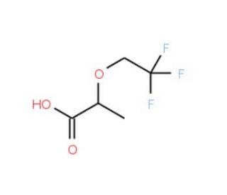 2-(2,2,2-trifluoroethoxy)propanoic acid - chemical structure image