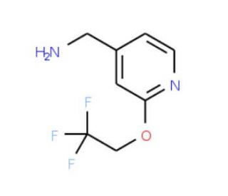 [2-(2,2,2-trifluoroethoxy)pyridin-4-yl]methylamine - chemical structure image