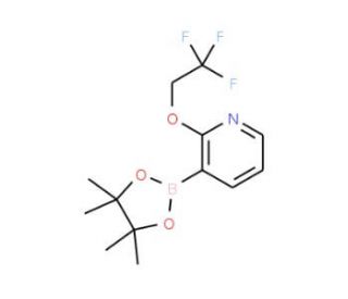 2-(2,2,2-Trifluoroethoxy)pyridine-3-boronic acid pinacol ester (CAS 1073354-46-7) - chemical structure image