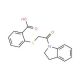 2-{[2-(2,3-dihydro-1H-indol-1-yl)-2-oxoethyl]thio}benzoic acid - chemical structure image
