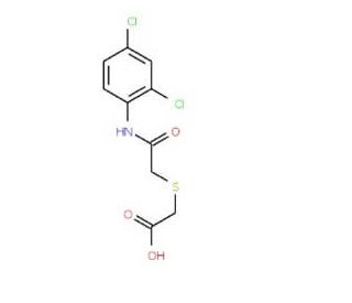 2-{[2-(2,4-Dichloroanilino)-2-oxoethyl]-sulfanyl}acetic acid - chemical structure image