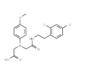 [(2-{[2-(2,4-Dichlorophenyl)ethyl]amino}-2-oxoethyl)(4-methoxyphenyl)amino]acetic acid - chemical structure image