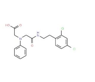 [(2-{[2-(2,4-Dichlorophenyl)ethyl]amino}-2-oxoethyl)(phenyl)amino]acetic acid - chemical structure image