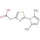 2-[2-(2,5-dimethyl-1H-pyrrol-1-yl)-1,3-thiazol-4-yl]acetic acid - chemical structure image