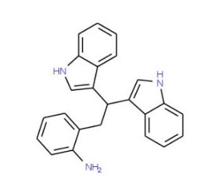 2-[2,2-Bis-(1H-indol-3-yl)-ethyl]-phenylamine (CAS 6941-73-7) - chemical structure image
