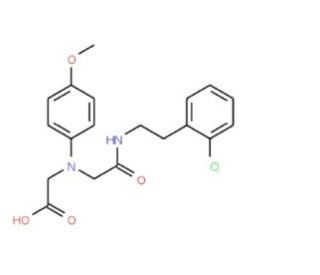 [(2-{[2-(2-Chlorophenyl)ethyl]amino}-2-oxoethyl)-(4-methoxyphenyl)amino]acetic acid - chemical structure image