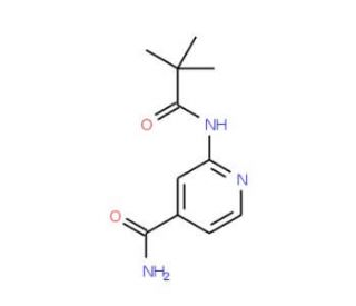 2-(2,2-Dimethyl-propionylamino)-isonicotinamide (CAS 470463-37-7) - chemical structure image