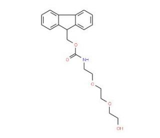 [2-[2-(2-Hydroxy-ethoxy)-ethoxy]-ethyl]-carbamic acid 9H-fluoren-9-ylmethyl ester (CAS 560088-66-6) - chemical structure imag